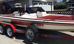 I am selling the boat because I havent had time to use it. Seats and carpet are in excellent condition. Trailer brakes have just been redone. Also includes a Lowrance HDS7 Gen3
Call and ask for Jim
Depth fish finder; Boat cover;