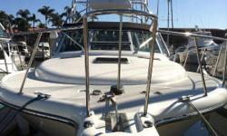 This Tiara 3500 Open is rigged for "Southern California" fishing. &nbsp;A wide 13'3" beam, large cockpit and tower makes an excellent platform for fishing. &nbsp;Other features include two bait tanks,&nbsp;transom door, in-deck fish box, integral swim