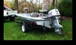 I have a sixteen feet fiberglass fishing boat. The boat is made by Hafeman boat works. I have titles for both the trailer and the boat. Trailer is in fantastic condition and has nice rollers and bunks. Tires are in attractive shape. The motor on the boat