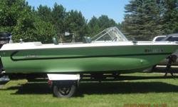 1970 Starcraft 17 ft 135 hp outboard Fiberglass boat. New carpet and seats. Lower unit and water pump replaced in 2012. New wiring, lights, and tires on trailer in 2012. Trailer has lifetime license. Runs excellent, just bought a new boat. $1500. Any