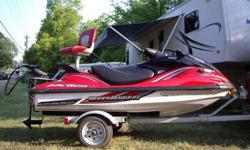 2004 Yamaha FX Cruiser Waverunner.Factory Waverunner "fitted" cover.Owners Manuals.Trailer with spare tire and wheel (brand new).Aluminum Platform and Aluminum seat mount.Deluxe Cushioned Bass Fishing Seat.Minn Kota Edge Trolling motor (foot