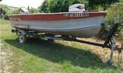 16' SMOKERCRAFT V bottom alum boat, trl, 6HP Johnson, runs well $1900 NO TEXT 423-620-7392 .See item listed at http://www.recycler.com
Listing originally posted at