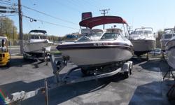 This 2000 Crownline 235 Bow Rider is powered by a 5.7 liter 260hp Volvo Penta engine. Features included with this beautiful bow rider: dual batteries, stainless prop, swim platform, stereo, full canvas, tilt steering wheel, storage everywhere, bucket