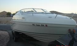 Superb quality, inspired design, splendid standard features, responsive handling and seven engine options are not enough to convince you? Maybe you should sleep on it. Better yet, in it.
Very nice well maintained fresh water boat. Featuring: Mercruiser