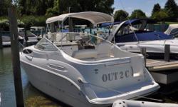 SHOWS WELL THIS 2000 BAYLINER 2655 CIERA SUNBRIDGE OFFERS A GREAT PLATFORM FOR DAY-BOATING OR A WEEKEND STAY -- PLEASE SEE FULL SPECS FOR COMPLETE LISTING DETAILS.
Freshwater / Great Lakes boat since new this vessel features a Single 5.0-litre 220-hp