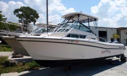 2000 Grady-White Sailfish 272 w/Yamaha Z200 HPDI Outboard Motor.Equipped with:Hard top, windlass, isinglass, dash compass, Jenson stereo, GloMate stove, microwave oven, marine head, forward berth, and much more.
All Boat Inventory Stock ID: