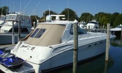 This 510 has always been in fresh water. Open checkbook maintained!! Two owner local Michigan boat.&nbsp;This seller has spared no expense to keep and upgrade this yacht.&nbsp; Factory hardtop, TNT platform, thruster, Custom Air and Heat in cockpit with 2