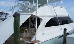 Stock ID: 95605Specs
Length Overall (LOA): 65'
Features and OptionsThis 65 boast fresh Paint, a four stateroom,four head layout,mezzanine teak cockpit, many upgrades and is ready for some serious fishing.
Walk Through
Entering the salon door,one will find