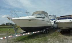 Mechanics Special - Engine has a cracked block. Possible other system issues due to non-winterization. Priced to move!CANVAS BIMINI TOP SIDE/AFT CURTAINS DECK ANCHOR W/LINES BACK ARCH ELECTRICAL 30 AMP DOCKSIDE POWER BATTERY CHARGER BATTERY SWITCH