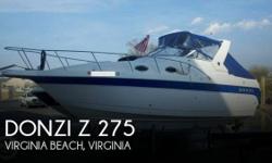 Actual Location: Virginia Beach, VA
- Stock #083550 - For Blistering Performance And Unmatched Versatility This 275z Is For You!!This is a very well kept 2000 Donzi Z 275 which is a great fast boat with booming sound system and spotless interior. Whether