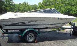 2000 SeaRay 185 BR Boat comes with a 190hp MerCruiser motor; which has undergone our 21 point used boat inspection. Price includes trailer. Registration and applicable sales tax are additional.
Engine(s):
Fuel Type: Gas
Engine Type: Other