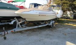 2000 Sea Ray 210 DB, 5.7L Mercruiser, EZ Loader Trailer, Bimini Top with Boot, Bow Cover, Cockpit Cover, Cockpit Table, Bow Table, Carpet Runners, Stereo with 4 Speakers, Stereo Remote, Bolster Seates, Bow Filler Cushion, Porta-Potty Enclosed, Trim Tabs,