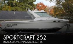 Actual Location: Blackstone, MA
- Stock #050358 - Hundreds of Fish caught on this one!Owner has 1300 hours on the motor, new manifolds, risers, oil pan & a rebuilt transmission. Receipts for everything. This Sportcraft Sportfish Convertible is a great