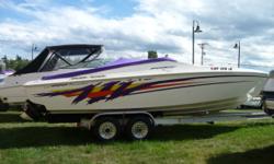 2001 SONIC 26 Prowler, 540 Bulldog Motor, 70 MPH, Cover, Trailer.
Category: Powerboats
Water Capacity: 0 gal
Type: 
Holding Tank Details: 
Manufacturer: Sonic USA
Holding Tank Size: 
Model: 26 Prowler
Passengers: 0
Year: 2001
Sleeps: 0
Length/LOA: 26' 0"