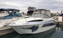 This is the popular 2655 Bayliner, sporting a 5.7 Merc This is a recent trade, so trades are welcome!CANVAS BIMINI TOP - GREY SIDE/AFT CURTAINS DECK ANCHOR W/ LINES WALK THROUGH WINDSHIELD ELECTRICAL BATTERY (2) BATTERY CHARGER BATTERY SWITCH DOCKSIDE