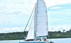 So You Want To Cruise The World At 15-20 Kts?
Strong, Light, and FAST
"Green Flash" Is Extraordinary
&nbsp;
The Osborn 42 was a collaborative project between Bruce Osborne and Dave Calvert (Calvert Sail-loft). &nbsp;Her hulls are based on the fast and