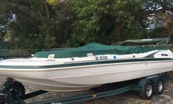 New Fall listing! 2001 Hurricane Deck Boat priced to sell fast. Please call our team to arrange your showing. Trailer does not have a title. Trades considered. CANVAS BIMINI TOP DECK SKI TOW ELECTRICAL BATTERY (2) BATTERY SWITCH ELECTRONICS CD PLAYER