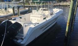 2001 PRO-LINE 30 Sport&nbsp;
Powered by twin Mercury 225 Optimax&nbsp;
Great Ruff water boat! Offers an extremely DRY and stable ride. Weighs almost 10,000 lbs with a 10' 10'' beam and 19 Degree deadrise. She holds 300 gallons of fuel with a range of