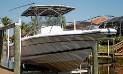 Description
(LOCATION: Tequesta FL) The Stamas 250 Tarpon Center Console is a well-built offshore fisherman is an impressive blend of hardcore fish-ability and agile open-water performance. She has a large open cockpit with a wide beam and all the