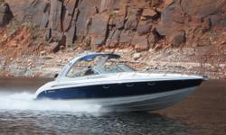 THIS VESSEL HAS ONLY BEEN IN FRESH WATER!
Twin MerCruiser 496 HO?s, rebuilt in 2008 w/Raylar
aluminum heads, cams, & intakes w/CMI headers (aprx 550 hp ea), aprx 50 hours since rebuilt (492 & 481 hours on ECM?s).
Twin Bravo 3X sterndrives w/Teague