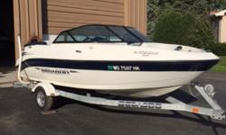 Fun Jet boat with powerful Mercury motor. Lots of room for a fun day on the water. Boat will come with a bimini top, aftermarket hydroturf added throughout, snap-on cover, and single axle trailer.General Options BIMINI TOP DOUBLE SEATS OPTIONS HYDROTURF