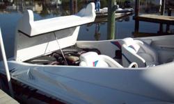 If you want to upgrade to high performance, this 2002 Sunsation will give you all the fun and speed you want in performance boating at an affordable price.
Beam: 8 ft. 0 in.
Fuel tank capacity: 115
Speed max: 80
Hull color: White with graphics
Standard