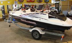 GARAGE KEPT. LIKE NEW CONDITION. 240 HORSE POWER!!! EXTREMELY FAST AND TONS OF FUN!!! 5 SEATER WITH ONLY 40 HOURS OF PLAY! A MUST SEE!!!
Category: Powerboats
Water Capacity: 
Type: Bow Rider
Holding Tank Details: 
Manufacturer: Sea Doo
Holding Tank Size: