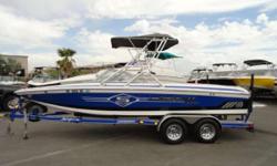 There flagship boat for wakeboarding! Every design and customized feature in this boat is centered around wakeboarding.
Very nice, well maintained boat.
This Launch SSV is loaded with options and has only 314 hours. Featuring: Indmar 5.7L Assault MPI, 330
