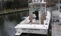 The boat is fully loaded and meticulously cared for with hummingbird matrix 97 gps/fishfinder. This unit has a 5" color screen with an updated navionics gold card NORTHEAST, Polaris Loran, Northstar flowmeter, Standard VHF, Jenson am/fm cd player. Also,
