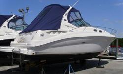 Exceptional 2003 Sea Ray 320 Sundancer! Recent Updates include New Bottom Paint (4/12), New Flatscreen TV on Aft Bulkhead, Complete Canvas Replacement in 2011 and Newer Garmin Chartplotter. Ready to Cruise! Stock ID: 102499Specs
Length Overall (LOA): 32'