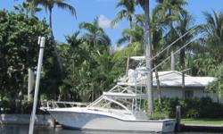 AccommodationsThe Carolina Classic 35 Express is a good looking stylish and simple boat. A nice ride and all the necessities for good offshore fishing! A good size beam and cockpit for 4-5 anglers. Upper helm deck has a nice curved lounge and a double