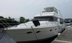 Very clean, Fresh water, Sky Lounge 2003 Carver 57 Voyager. Has the right power with twin Volvo D-11 motors. Lots of nice upgrades, great layout with room for the entire family. Call today for more information or to set an appointment to view. Trades