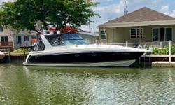 Explore Lake Erie on this well kept Formula 41 PC! The cockpit is made for entertaining complete with U-shaped seating and wet bar. Below decks, there are sleeping arrangements for four along with a comfortable dinette. The Twin Volvos will max out around