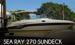 Actual Location: Sarasota, FL
- Stock #049536 - Well Maintained! Top Speeds 50 MPH Plus!Key Features:Mercruiser 6.2 L MX MPI Engine w/ 680 Hrs.Bravo III OutdriveNew Manifold & Risers October 2012Vented chine hull design for improved performance.Large head