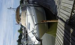 Very clean cruiser with new drives in 2011, new canvas 2014.
Beam: 10 ft. 5 in.
Speed max: 40
Compass; Depth fish finder; Stove; Boat cover; Vhf radio; Stereo; Bimini top; Shore power; Gps loran; Fridge; Shower; Camper canvas; Swim platform;