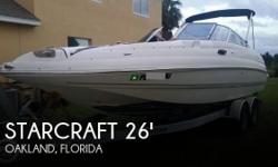 Actual Location: Oakland, FL
- Stock #088050 - If you are in the market for a deck, look no further than this 2003 Starcraft Stardeck 254 DC, priced right at $28,800 (offers encouraged).This boat is located in Oakland, Florida and is in great condition.
