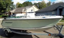 The Trophy is a economical center console that would make a good first boat for the beginning boater. The boat is inexpensive to operate, thanks to her single outboard, which also provides plenty of power. This center console also features a good amount