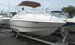2004 LARSON 220 CABRIO CUDDY Powered by a 5.7 L GL Volvo Penta I/O with 320 hrs. This boat is super clean!!!!!!! The upholstery has been completely redone and is flawless. Boat includes, Garmin 182 color GPS, Depthfinder, Clarion cd stereo with satellite