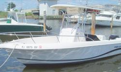 TRAILER INCLUDED WITH IS UNCOMPLICATED, POPULAR CENTER CONSOLE. EASY TO MAINTAIN, EASY TO USE! Stock ID: C5P169Specs
Length Overall (LOA): 22'
Beam: 101
Draft: 24
Fuel Capacity: 90
Cruising Speed: 30
Max Speed: 40
Displacement: 4000
Features and