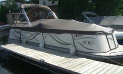 Private Owner ~ Great Family Boat for Skiing, Tubing & Boarding. This is a Tri-Hull Pontoon Boat with many upgrades, like Sirius Satelite Radio, Ultra Cabana that functions as a sun platform that easily expands upward into a changing area & Bathroom