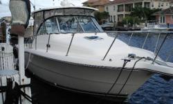 This 30' Pursuite 3070 Offshore Express 2004 is located in Delray Beach, Florida.&nbsp; Deluxe offshore express appeals to serious anglers who appreciate comfort. Deck layout is highlighted by expansive bridgedeck with posh Llounge, ladder-back helm seat.
