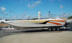 ONE OF A KIND CUSTOM BUILT CATAMARAN ! PRICE LOWERED AGAIN - BY $20,000.00 ! PRICE LOWERED $40,000.00 ! ONLY 60 HOURS ON CUSTOM ENGINES ! 1900 STORMING HORSEPOWER ! THIS IS THE ULTIMATE POKER RUN WARRIOR ! OWNER WILL TAKE OFFERS - NEEDS TO SELL FAST! WILL