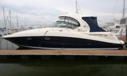 Designed to be noticed, the 390 Sundancer features elegance at every turn. A sleek, low-profile helm plus glove-soft seating makes this member of the Sundancer family an ideal place to spend a weekend of fun with your friends or family members. Below, the