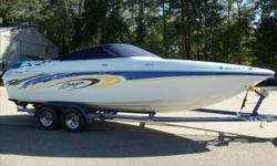 Beautiful 2004 Baja powered by a 496 Mercruiser. This boat is really clean and in great shape. Perfect for big water or cruising inland lakes. Trailer is in good shape. Trades Considered CANVAS BIMINI TOP COCKPIT COVER COCKPIT FILLER CUSHIONS DECK DECK