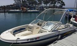 2004 Bayliner 219 SD This multi-purpose open bow in-boardout-board power boat is great for fresh and sea water outings of small and large (up to 9 person) groups Enjoy coastal cruises fishing swimming whale and dolphin watching wake boarding and Catalina