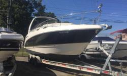Beautiful Black Chaparral with Twin 5.0&nbsp;Volvo GXi 270 Horsepower Engines paired with DuoProp Outdrives!&nbsp; Great Features Include: Tweak Accented Extended Swim Platform and Huge Bow Sunpad!&nbsp;
5Kw Kohler Generator (62.1 Hours)
AC/Heat
Windlass