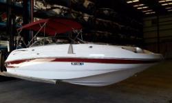 2004 Chaparral 274 Sunesta Deck Boat powered by a powerful Mercruiser 350 magnum MPI 300Hp, Bravo III dual prop, Inside dry stored this boat is super clean and ready for a new family to enjoy, Huge Extended Platform for water activities or just hanging