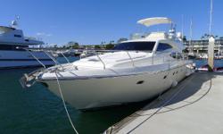 The Ferretti 530 is an Italian built motor yacht with luxurious accommodations and a good turn of speed. &nbsp;Inside there are three staterooms, two heads and a comfortable salon. &nbsp;Outside is a spacious cockpit and extended flybridge. &nbsp;Powered