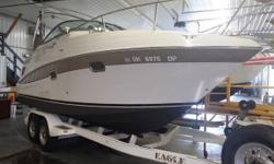 Feshwater Only ... Air Conditioning ... Sleeps Four ... Trailerable fun for the whole family!
Nominal Length: 24'
Length Overall: 24'
Engine(s):
Fuel Type: Other
Engine Type: Stern Drive - I/O