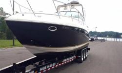 Nice Rinker with Twin Mercruiser 350 Horizon MPI Freshwater Cooled Engines and Dual Prop Outdrives. &nbsp;Loaded with Generator, AC/Heat Windlass, Sat TV... &nbsp;Engines and Generator Tuned Up, Outdrives Just Serviced. &nbsp;Brand New Stereo System with